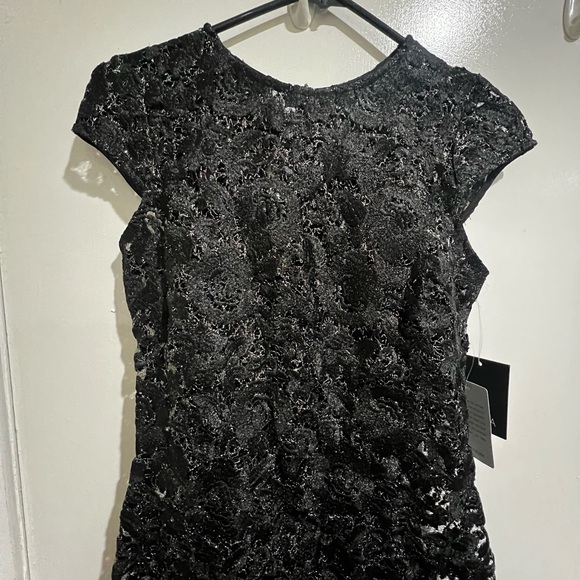Marina size 4 cap sleep silver lace dress - Picture 7 of 9
